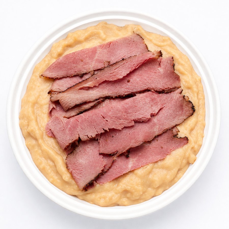 Mashed Beans W/PASTRAMI