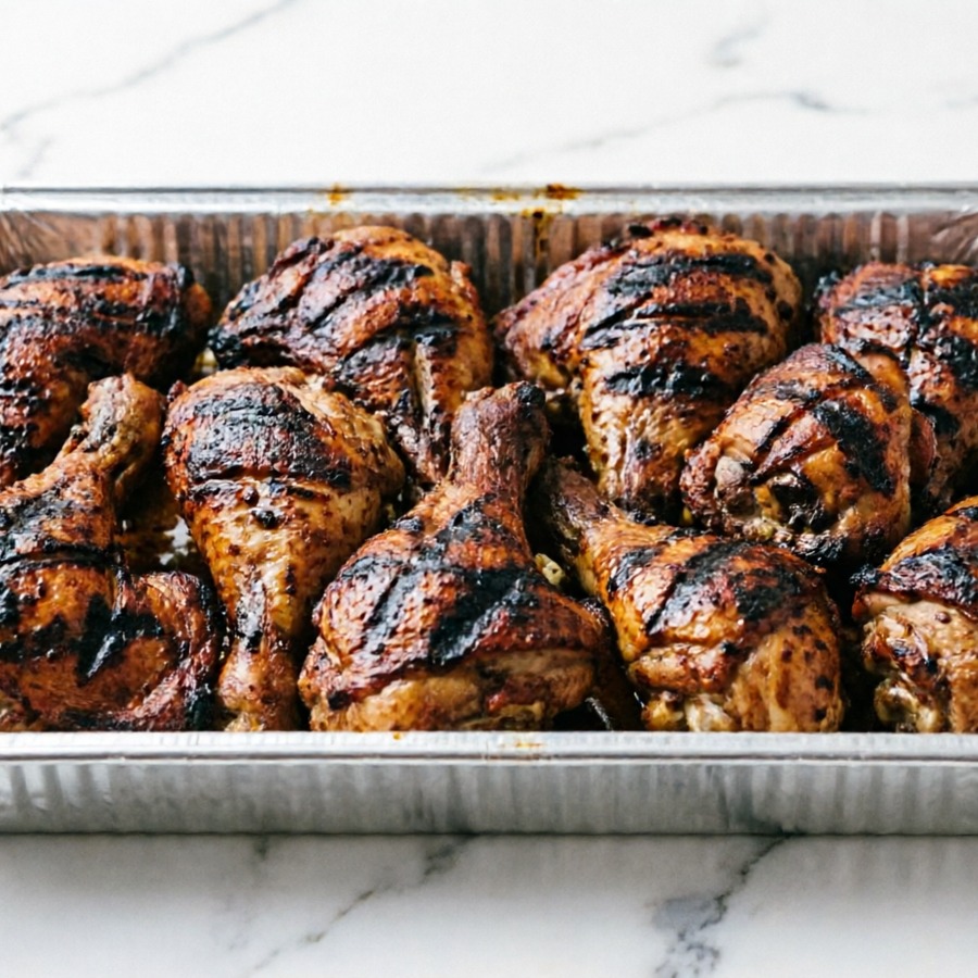 GRILLED CHICKEN STRIPS"DARK" (9X13)